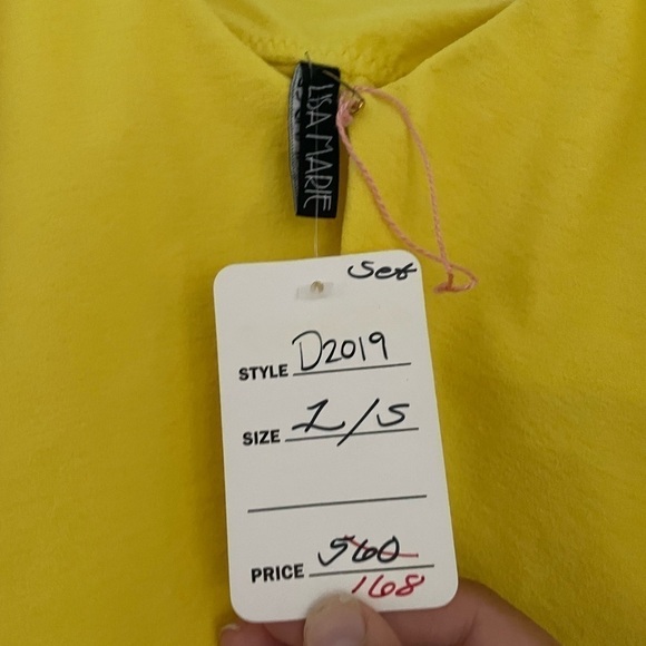 Lisa Marie Fernandez Imaan Ruffled Stretch Crepe Bikini Yellow - Picture 9 of 11